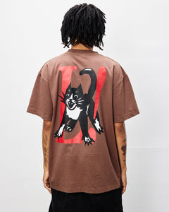 Big Cat Tee in Chocolate