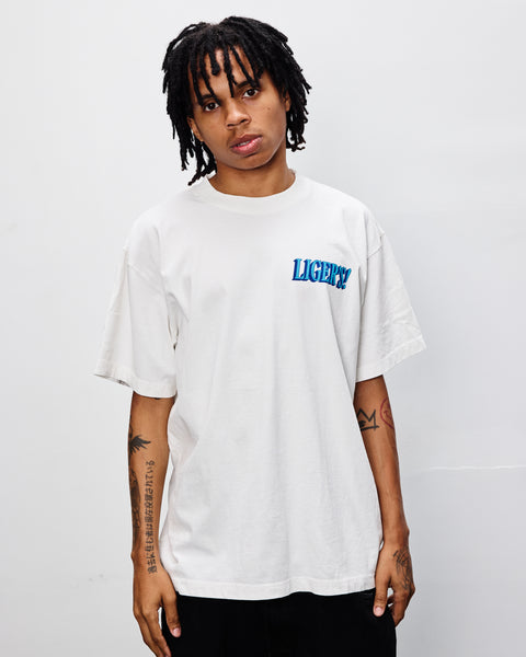 LIGER'S! Classic Logo White 2 Tone Blue