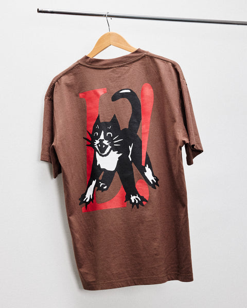 Big Cat Tee in Chocolate